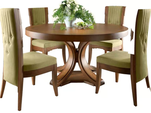 SPENCER - Extending round solid wood dining table _ Martini Interiors